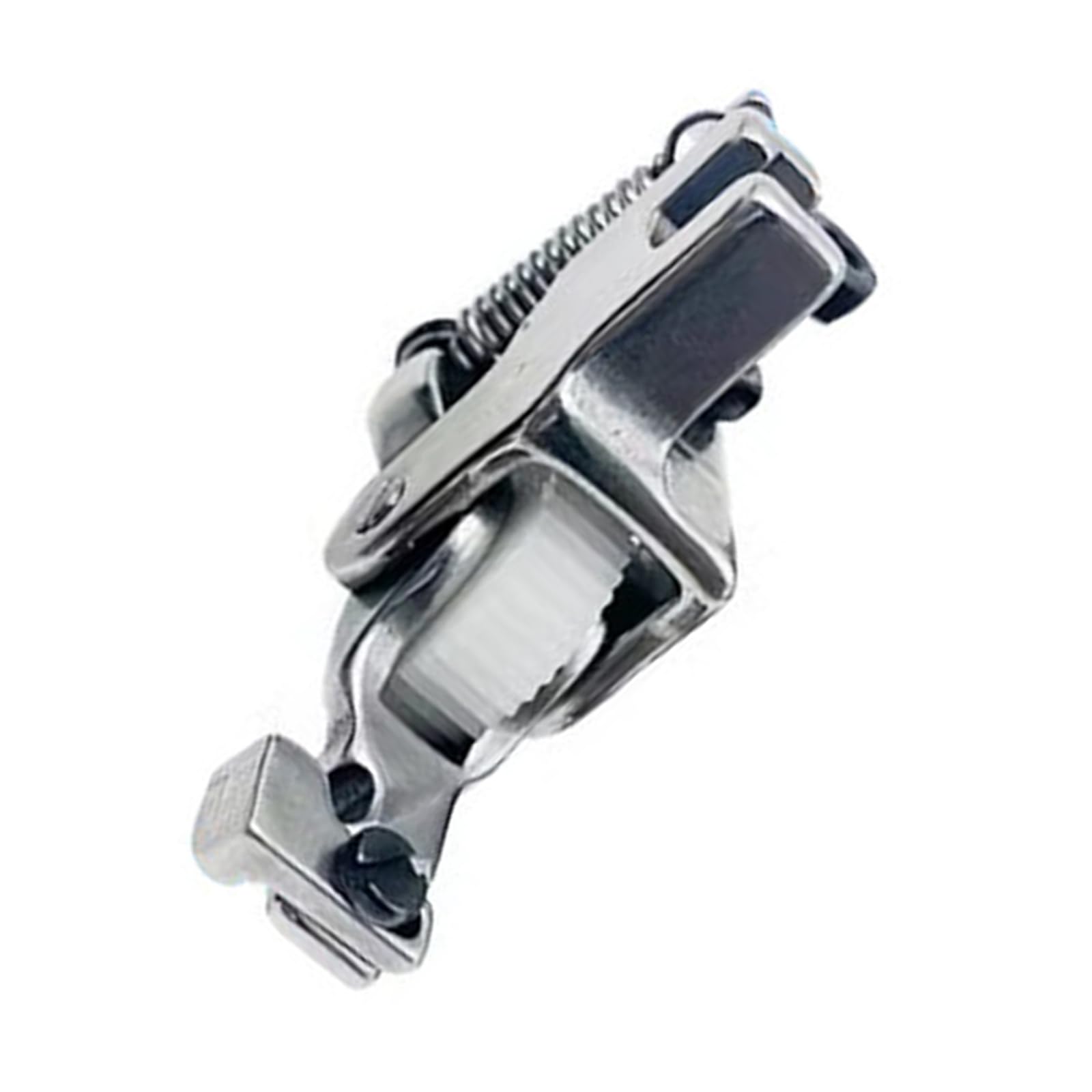 Thewasc Adjustable Invisible Zippers Presser Foot with Roller Wheel Heavy Duty Steel Presser Feet for Flatbed Sewing Machine Adjustable Invisible Zippers Presser Foot