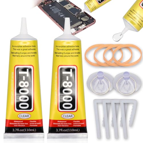 2pcs 110ml Pegamento Pantalla Movil, Pegamento Movil, Pegamento para Pantalla Movil, Pegamento Plastico Extrafuerte Pegamento Modelismo Pegamento para Moviles Pegamento Maquetas Pegamento para Cristal