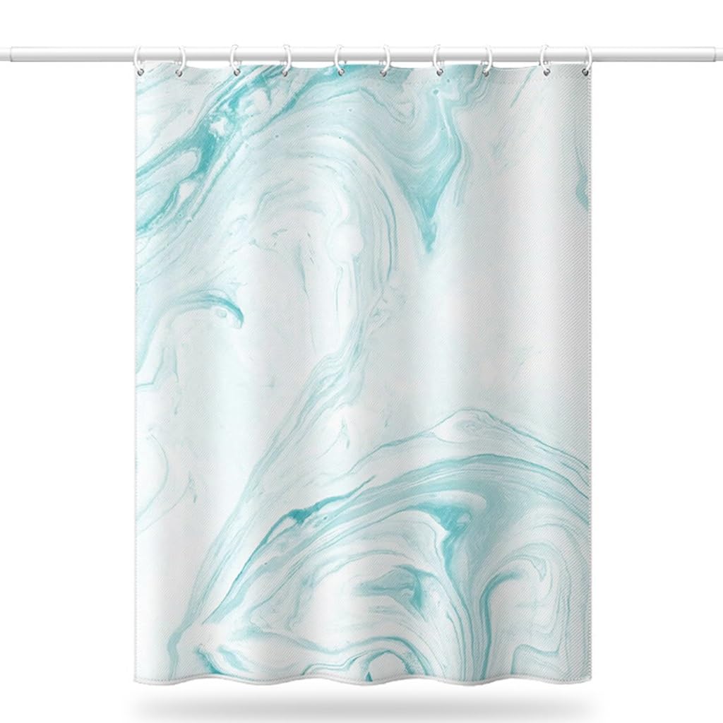 NZPOST Cortina de Ducha de baño Cortinas de bañera Cortina de Puerta de baño de Cocina Cortina Bloqueada de baño Cortina de Ducha Impermeable de poliéster con Ganchos para Ho