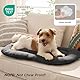 BEDSURE Waschbare Hundekissen Grosse Hunde - Dünne Hundebette Mittelgroße und Grosse Hunde, Weiche und Bequeme Hundematte mit Rutschfester Unterseite- 104x69 cm,Dunkelgrau