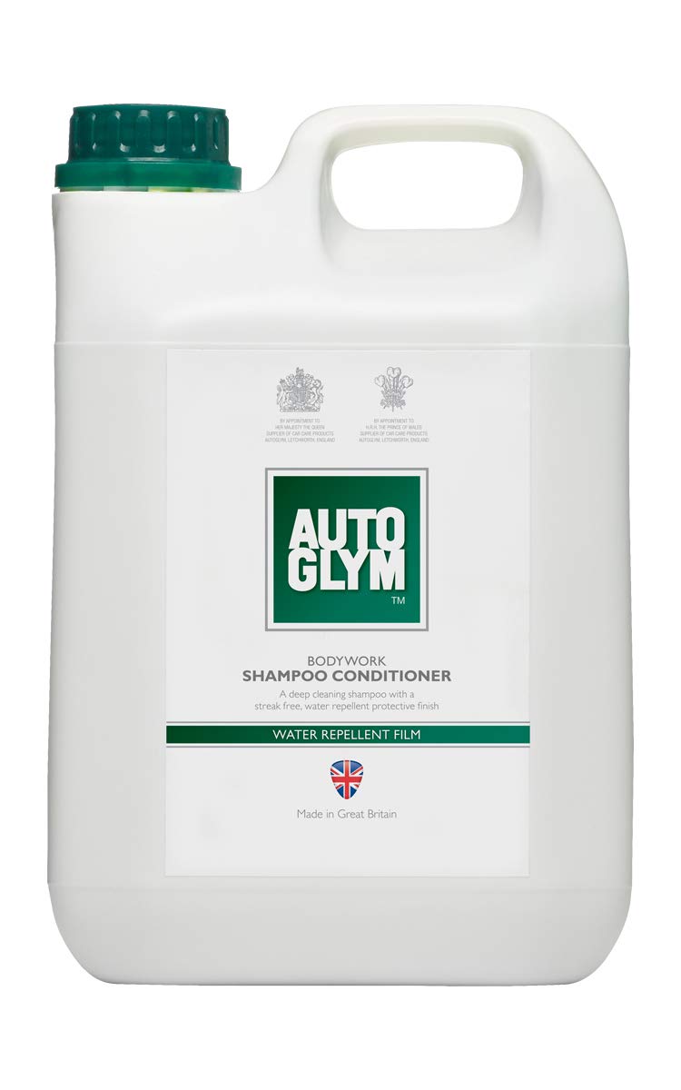 Autoglym Karosserie Autoshampoo-Spülung einfach Abzuspülen für Hochglanz Finish, Schützt Politur und Wachs, Bodywork Shampoo Conditioner, 2,5 Liter | Konzentriertes Auto-Shampoo – pH-neutrale, wachssichere Formel zur Reinigung von Lack, Karosserie & Fahrz