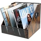 Vinyl Record Storage, Vinyl Record Holder Display, Magazine Holder Rack, File Storage Basket for Letters, Magazines, Books, Newspapers - Wooden...