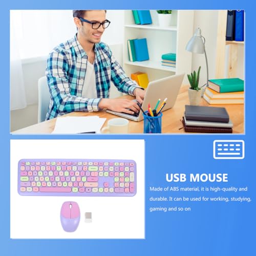 Teclado y ratón inalámbrico en material ABS resistente Kisangel 3