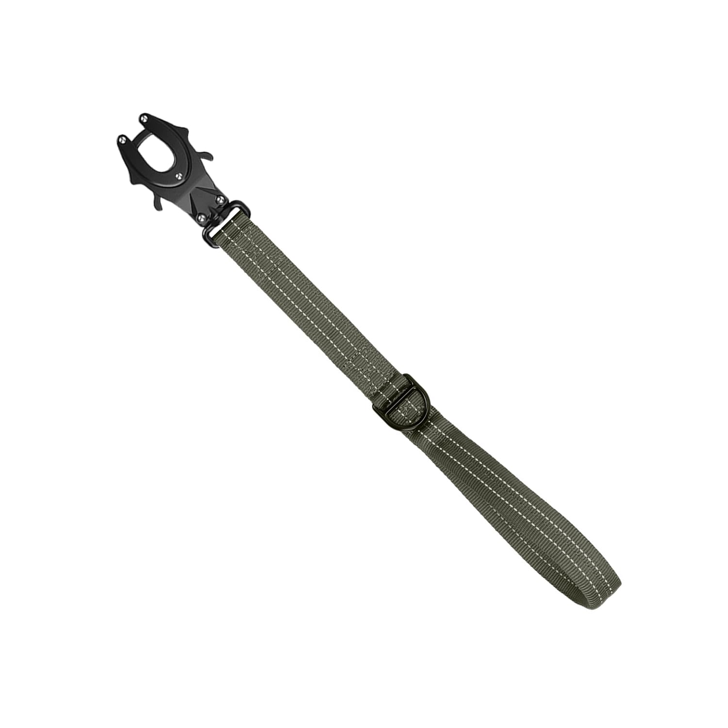 ICEFANG Short Dog Leash 25Inch Reflective Nylon Traffic Leash with Padded Handle,Heavy Duty Auto Lock Swivel Clip for Medium Large Dogs No Pull