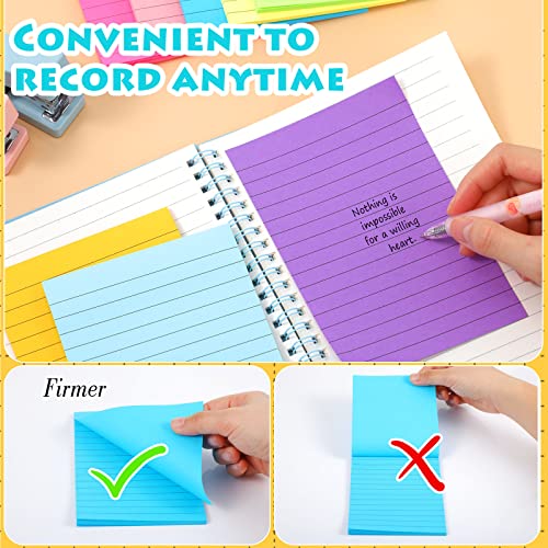 Image of Yexiya 64Pcs Lined Sticky Notes 4x6'' Self Stick Notepad Classic Color