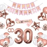 【30th Geburtstagsdeko Set】Exquisiter roségoldener Geburtstagsanzug! Das einzigartige Design macht die Geburtstagsfeier besonders und einzigartig. Es wird ein unvergessliches und besonderes Erlebnis sein und mit unseren dekorativen Luftballons aus Roségold feiern