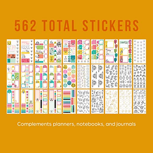Happy Planner Disney Sticker Set For Planners, Journals, And More, Disney Scrapbooking Supplies, Easy-Peel Stickers, Winnie The Pooh True To You Theme, Classic Size, 30 Sheets, 562 Total Stickers #TOP4