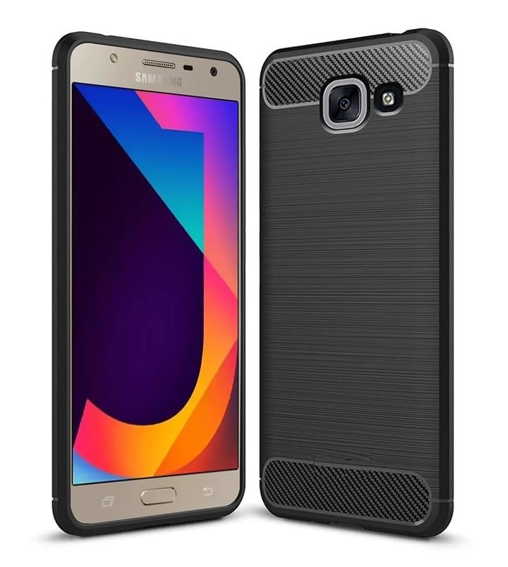 Image of Hybrid Carbon Fiber Back Case for Samsung Galaxy J7 Max (Black)