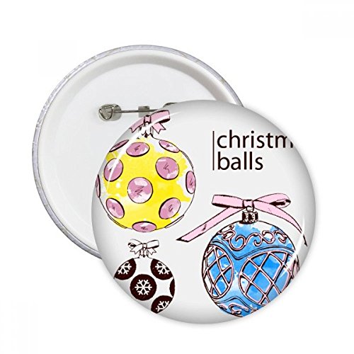 Badge bouton Joyeux Noël rond pour customisation de vêtements et cadeaux de fin d'année
