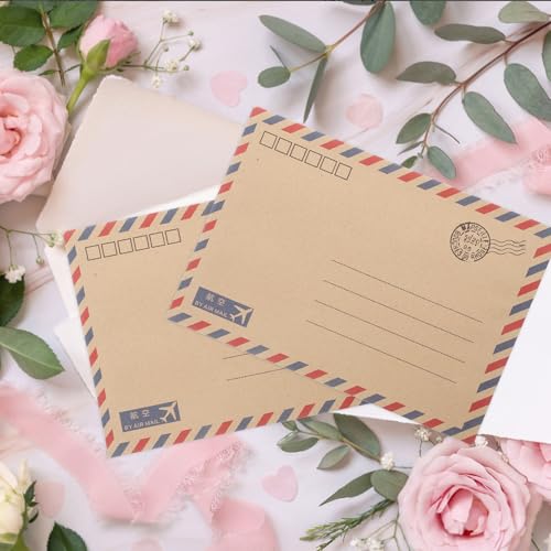 Sobres de carta kraft contra roturas con tarjetas para invitaciones de viaje de ifundom 5