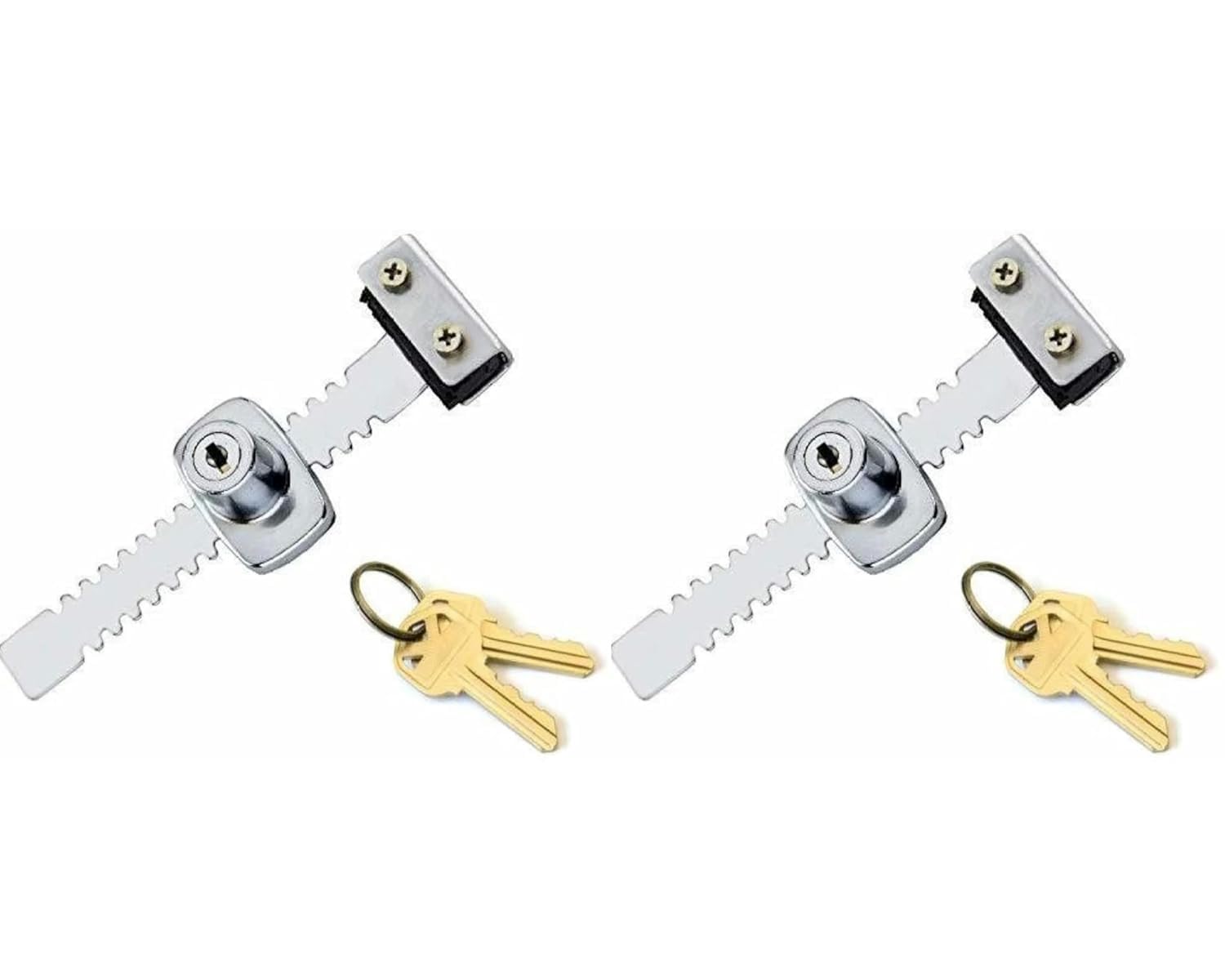 Sliding Glass Lock - Stainless Steel | Powder Coated Finish | Enhanced Security Solution | Glass Lock for Drawer Pack of 2-image-23
