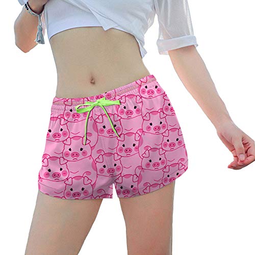Short de sport femme avec taille élastique vêtement de fitness respirant léger