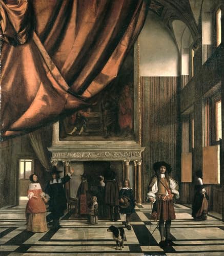 Cuadro de lienzo de Pieter De Hooch decorativo para salones y oficinas de 60x90cm