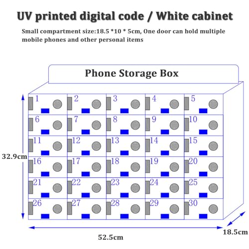 Caja de acrílico para guardar teléfonos para evitar distracciones en oficina 3