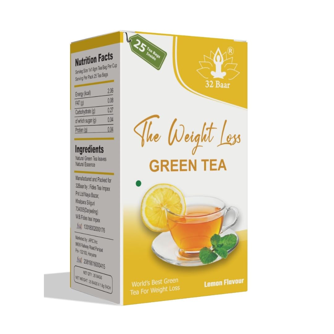 32 Baar Lemon Tea Bag | Herbal Infusion Green Tea | Relaxing & Refreshing | Perfect for Stress Relief & Immunity Boost | All-Natural Ingredients-image-14