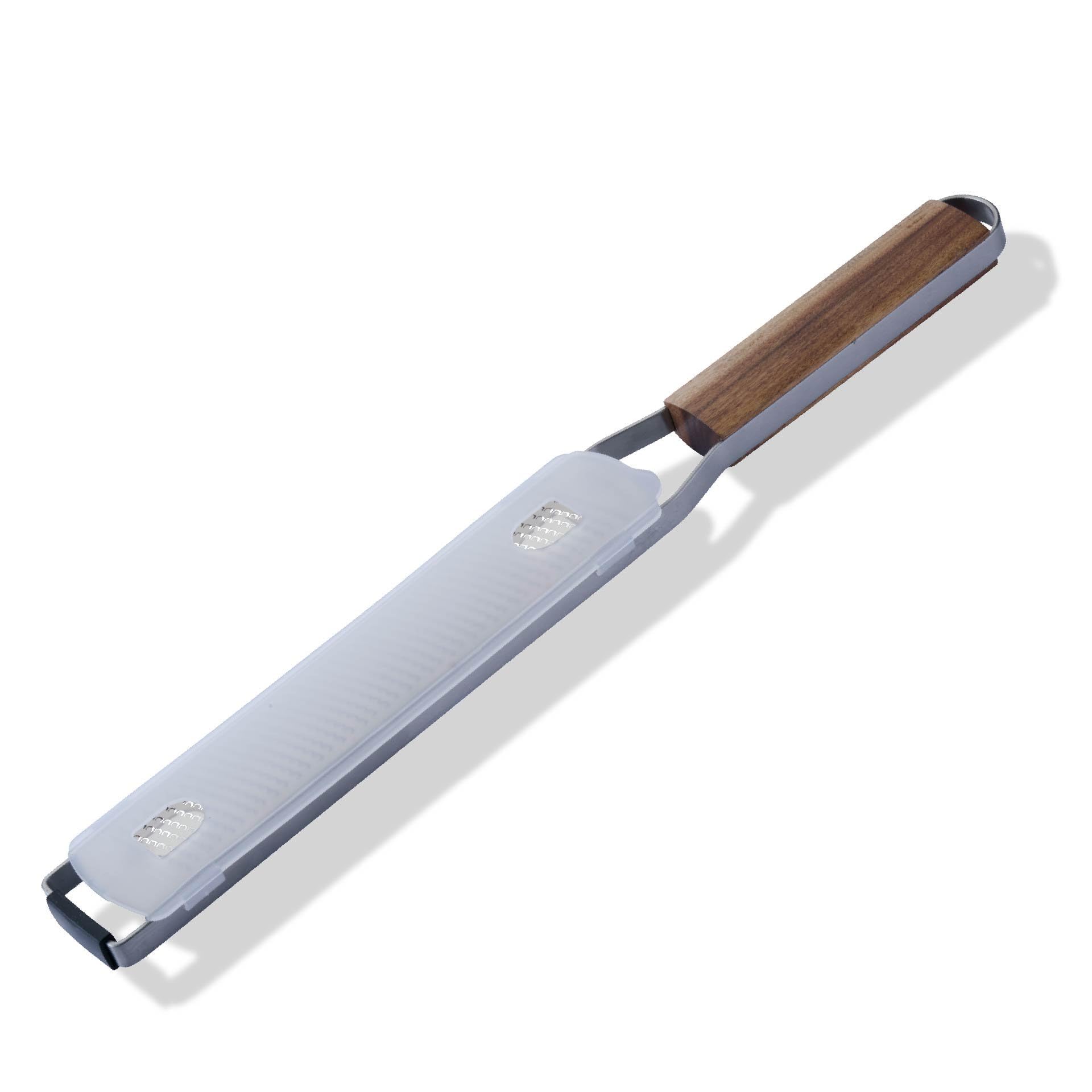 Fackelmann Etched Precision Hand Grater, Acacia Wood Handle, Zester, 37.5cm โ image 1