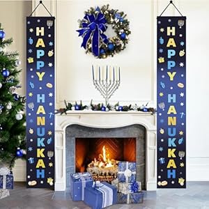Happyhanukkahdecorationsindoorchanukahoutdoor12x71inchesbluehanukkahbannersporchwelcomesignforhomefrontdoorwallpartysuppliesdecor Urban Country Home Decor Happy hanukkah decorations indoor chanukah outdoor 12×71 inches blue hanukkah banners porch welcome sign for home front door wall party supplies decor urban country home decor
