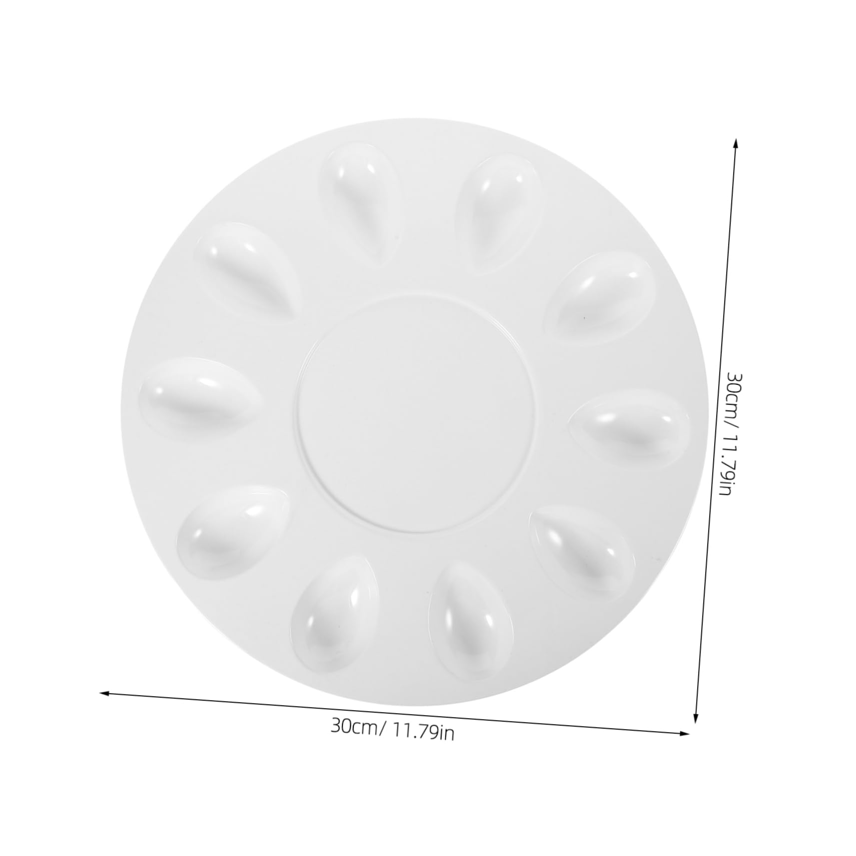 NAMOARLY Deviled Egg Tray Serving Tray Egg Dish Deviled Simple Deviled Egg Platter Deviled Egg Dispenser Deviled Egg Serving Platter Egg Protective Holder Egg Storage Base Melamine White