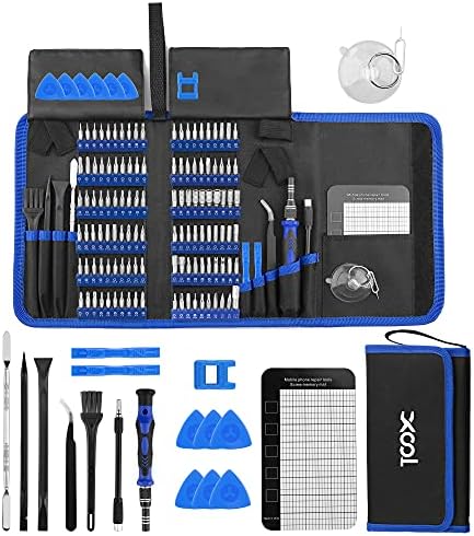 Professional Computer Repair Tool Precision Laptop Screwdriver Kit, XOOL 140 in 1 Electronics Repair Tool with 120 Magnetic Bits, Compatible for MacBook, iPhone, Game Console, Tablet