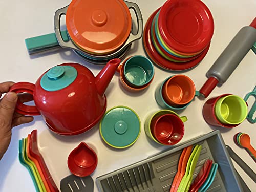 ERRO Küchenutensilien Set 71-teilig - Kaufladen Zubehör, 41004, Kinderküche, Kinder Küchenspielzeug, Spielzeugküche… – Bild 7