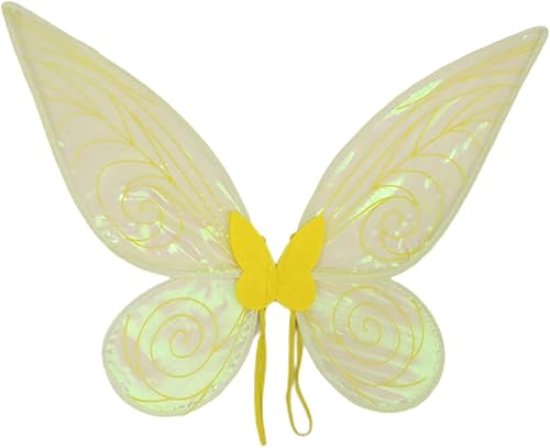 Miniatura 7 de Alas de hada para adultos, alas de princesa transparentes brillantes, alas de ángel, ideales para disfraz de Halloween, color blanco