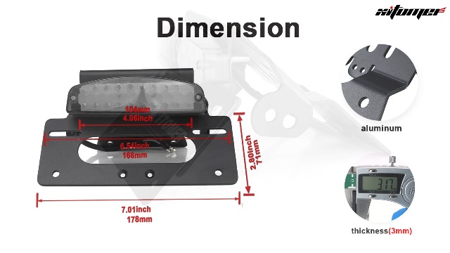 Amazon.com: Xitomer Motorcycle Fender Eliminator Tail Tidy, Fit