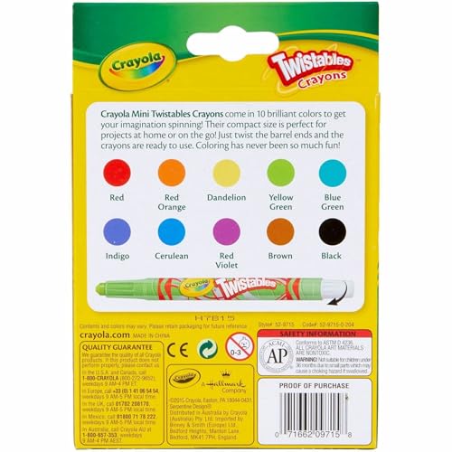 Crayola Twistables Crayons Coloring Set, Twist Up Crayons for Kids, 10 Count - image 4