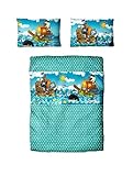  Traumschloss Renforcé Bettwäsche »Junior«, Piraten, 100x135 & 40x60, 100% Baumwolle, atmungsaktiv & weich, Kinderbettwäsche-Set mit Reißverschluss bestehend aus Kissen und Bettbezug