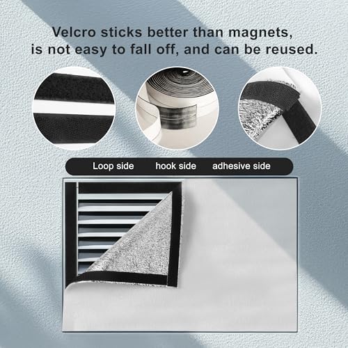 UNIFAMILY 48 x 36" Attic Fan Cover with Sticky Self-Adhesive Hook and Loop Tape, Aluminum Attic Ceiling Insulation Shutter Cover, Attic Ceiling Fan Shutter Seal Cover by UNIFAMILY - Image 5