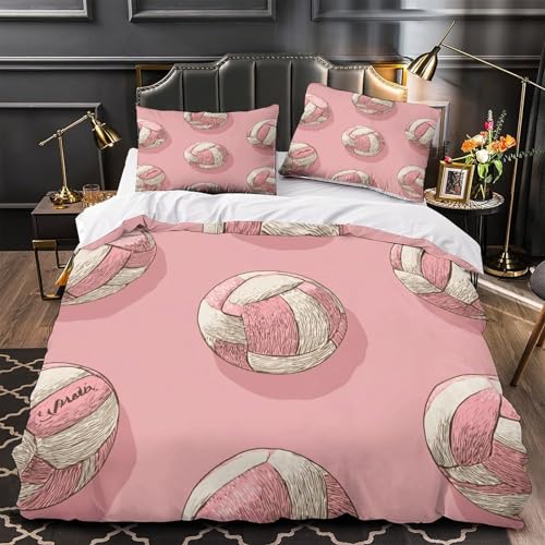 Housse de couette volley-ball 135x200 microfibre 3D - 2