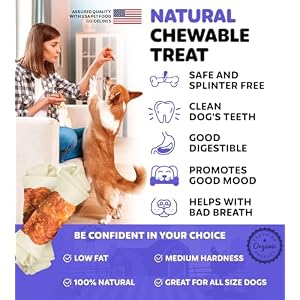 Chicken Wrapped Knotted Rawhide Bones Dog Treats - Dog Dental Health Support, Long-Lasting, Grain Free Canine Treats - Low-Calorie & High-Protein Real Chicken Dog Chews, 12 oz Chicken Wrapped Knotted Rawhide Bones Dog Treats โ Dog Dental Health Support, Long-Lasting, Grain Free Canine Treats โ Low-Calorie & High-Protein Real Chicken Dog Chews, 12 oz