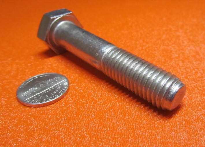 18-8 A2 Stainless Steel Hex Bolts PT M14 x 2 mm x 70 mm Long 5 pcs