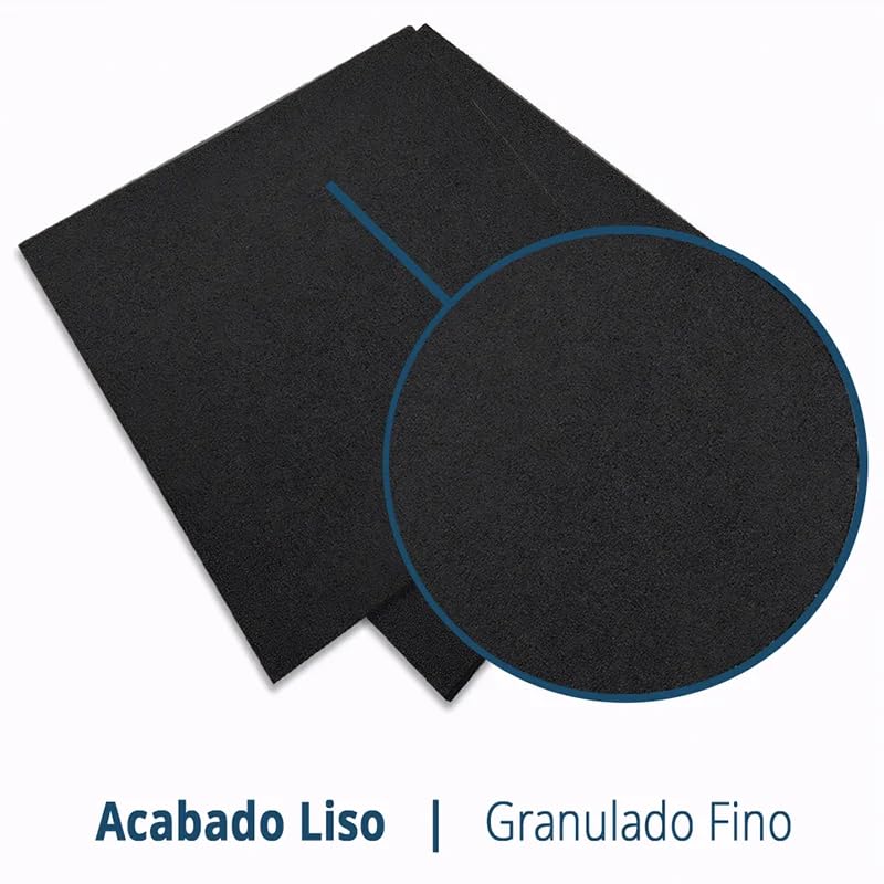Pavimentos Arquiservi - Losetas de Caucho Reciclado para Suelo de Gimnasio 100x100x2 cm Negro - Unitario (1m²) - Antideslizante y Aislante - Ideal para Fitness, Yoga y Funcionales