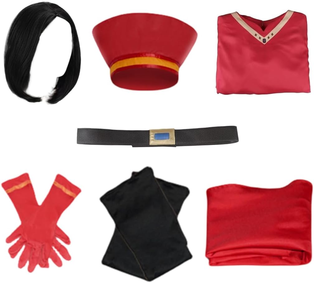 Lord Farquaad Costume Halloween Lord Farquaad Cosplay Red Cloak Top Costumes Robe Cape Clothes Full Set - Image 2