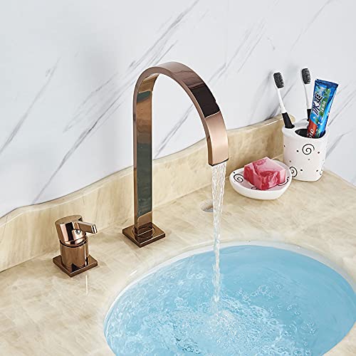 Robinet de salle de bain mitigeur d'évier rotatif 360 KKXXYQFC cascade