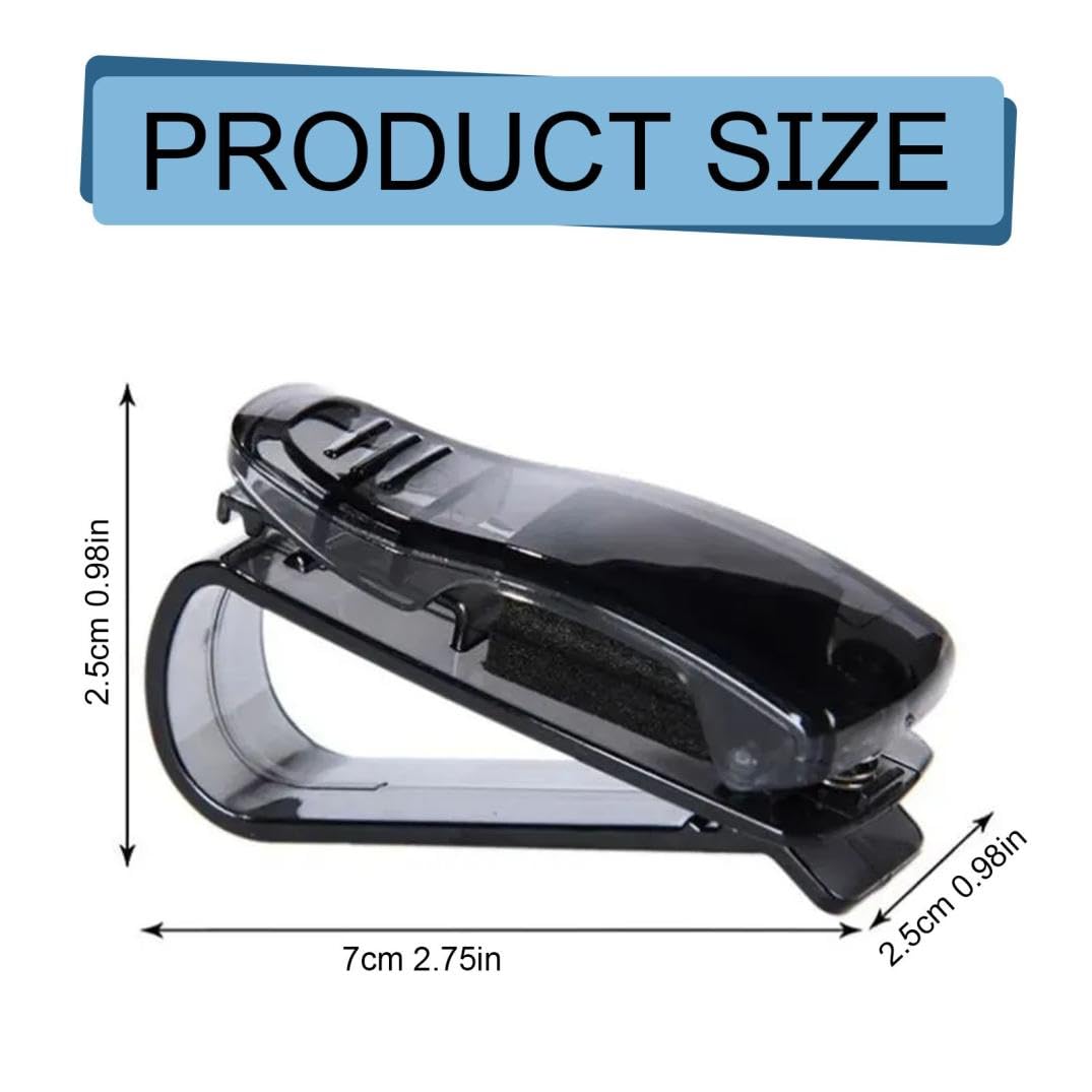 Otime Car Glasses Holder Premium Clip on Eyewear Organizer for Sunglasses Reading Compact Anti Slip Design Air Vents — view 2