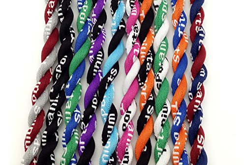 Seitg 20" Sport Style 2 Colors Fashion 2 Braided Rope Tornado Titanium Necklace Package Of 10 Assorted #TOP3
