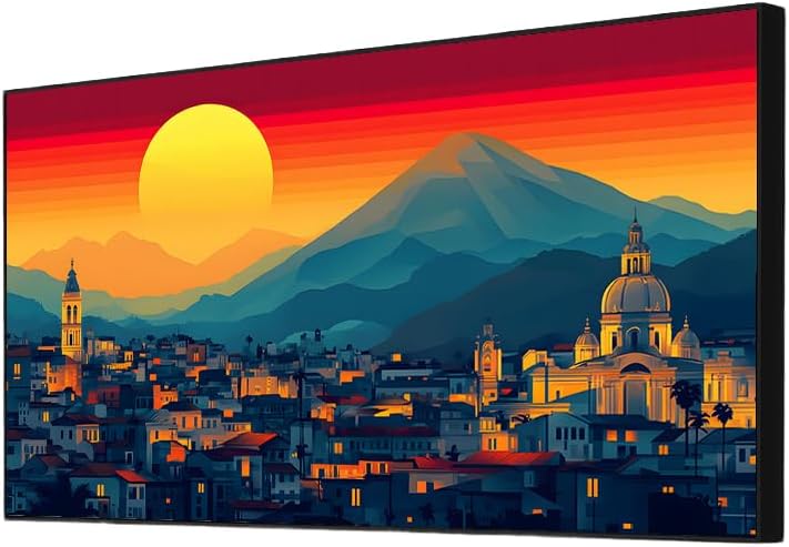 Mexican Canvas Wall Art,Mexican Wall Art,Boho Wall Decor