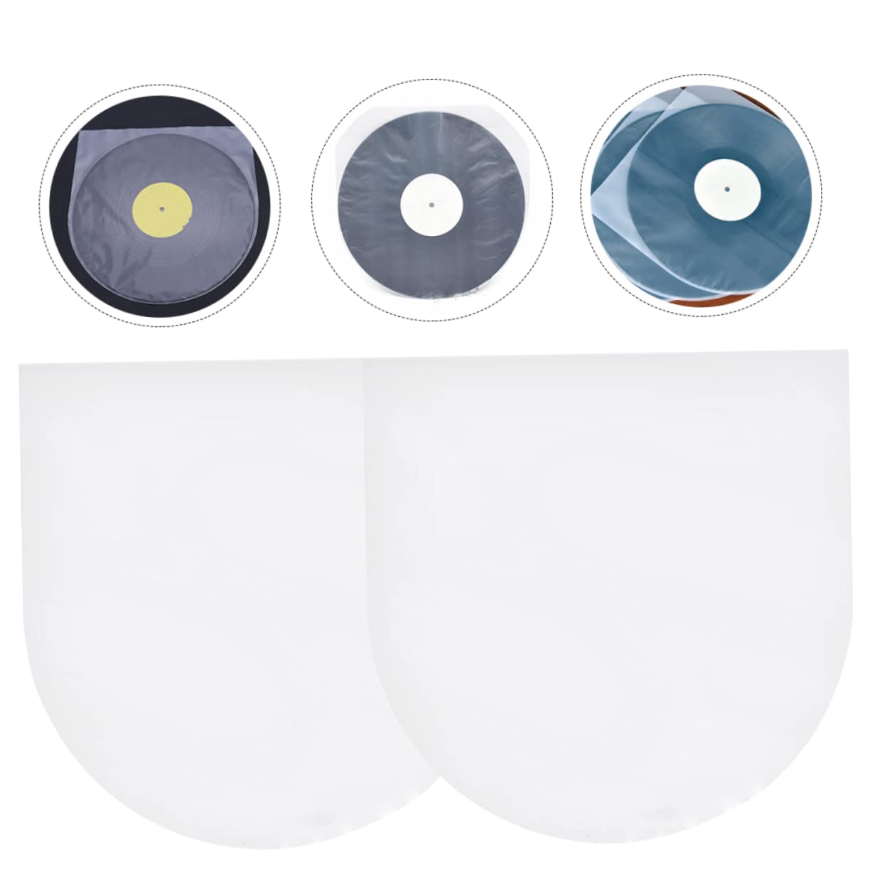 100Pièces Manches Antistatiques pour Disques Vinyles Protection Transparente pour Albums pour Stockage et de Votre Collection