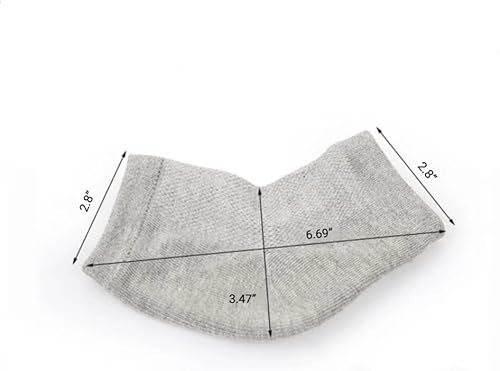 Miniatura 3 de 8 pares de calcetines hidratantes sin dedos, calcetines para dormir para mujeres y hombres, calcetines de talón de gel agrietados, reparación de