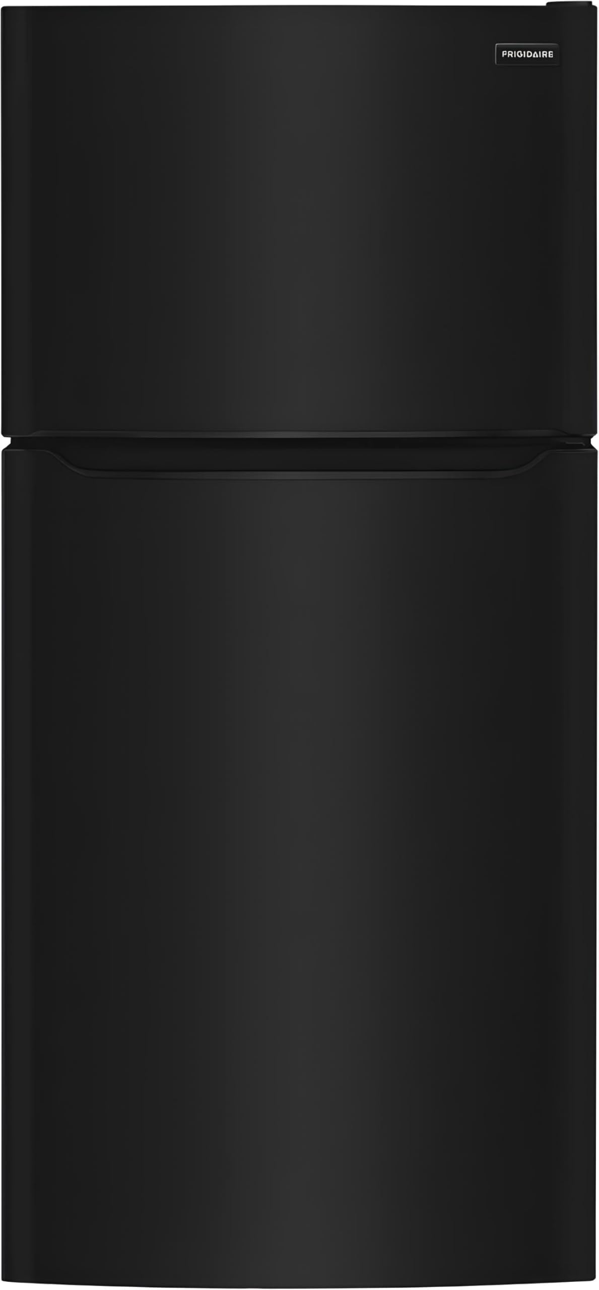Frigidaire FFHT1835VB 30" Top Freezer Refrigerator with 18 cu. ft. Total Capacity 2 Full Width Glass SpaceWise Refrigerator Shelves 1 Full Width Wire Freezer Shelf and Reversible Door in Black on Fridge.com