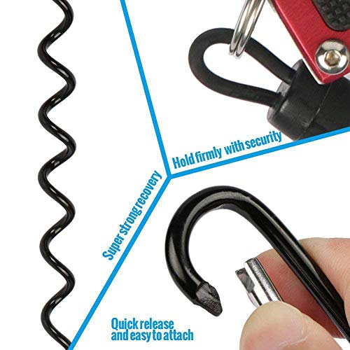Coil Springs Keychain Cellphone Snap Hook Holder Retractable Coil Cord Key Chain Holder With Carabiner Keychain,Father's Day Gift,Pack Of 2 #TOP3