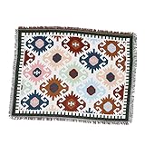 Décoration de la maison : fabriqué en coton doux pour la peau, il est super à utiliser, couverture double face