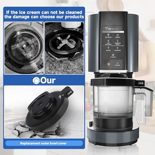 Image of Outer Bowl Lid for NC301 Ice Cream Maker,Reusable Creami Replacement Lid, Creami Accessories Compatible with NC299AMZ /NC301 /NC300 Series (NO Paddle)