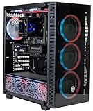 XUM Titan Prebuilt Gaming PC: AMD Ryzen 5 8400F, Nvidia RTX 5060 8GB, 16GB DDR5 RAM, 1TB NVME SSD. 700W PSU 80+ Bronze, aRGB, WiFi 5, Windows 11 Home, High End, Black Case