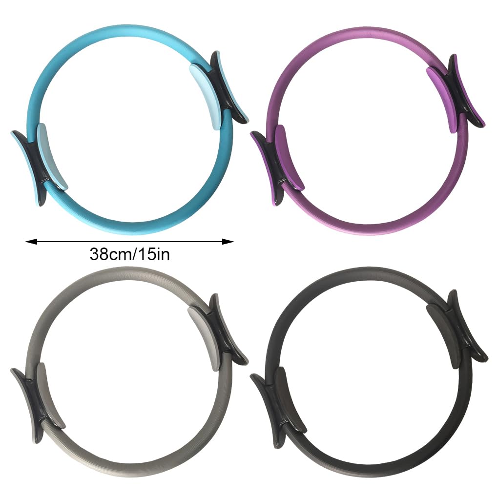 Pilates Ring Magic Circle Esercizio Fitness Yoga Strumento-Nero