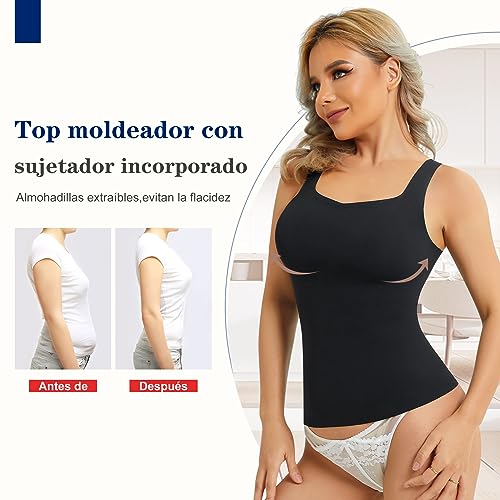 Recopilación de Camisetas moldeadoras para Mujer Top 5. 21 Camisetas moldeadoras para Mujer marca KUMAYES (3)