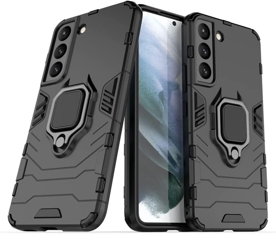 OneLike 360° Rugged Armor Shockproof Slim Drop Full Body Protection Robot Ring Phone Back Cover for Samsung Galaxy S21 5G - Black (B0CL2M6J5G) Amazon Price History, Amazon Price Tracker