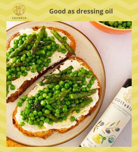 Lemon & Chili Infused Set. Certified Organic Olive Oil From Italy. Rich Flavor - Costabile #TOP6