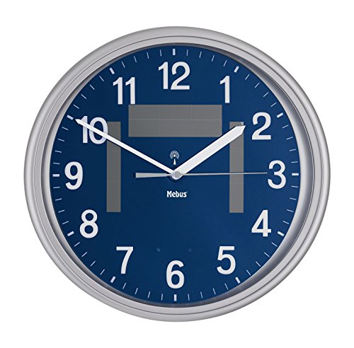 Funk-Solar-Wanduhr Analog blau 52560